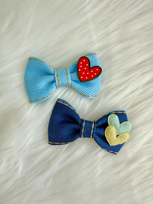 Little Love Denim Bows