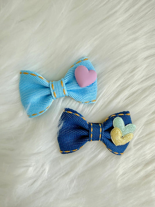 Little Love Denim Bows