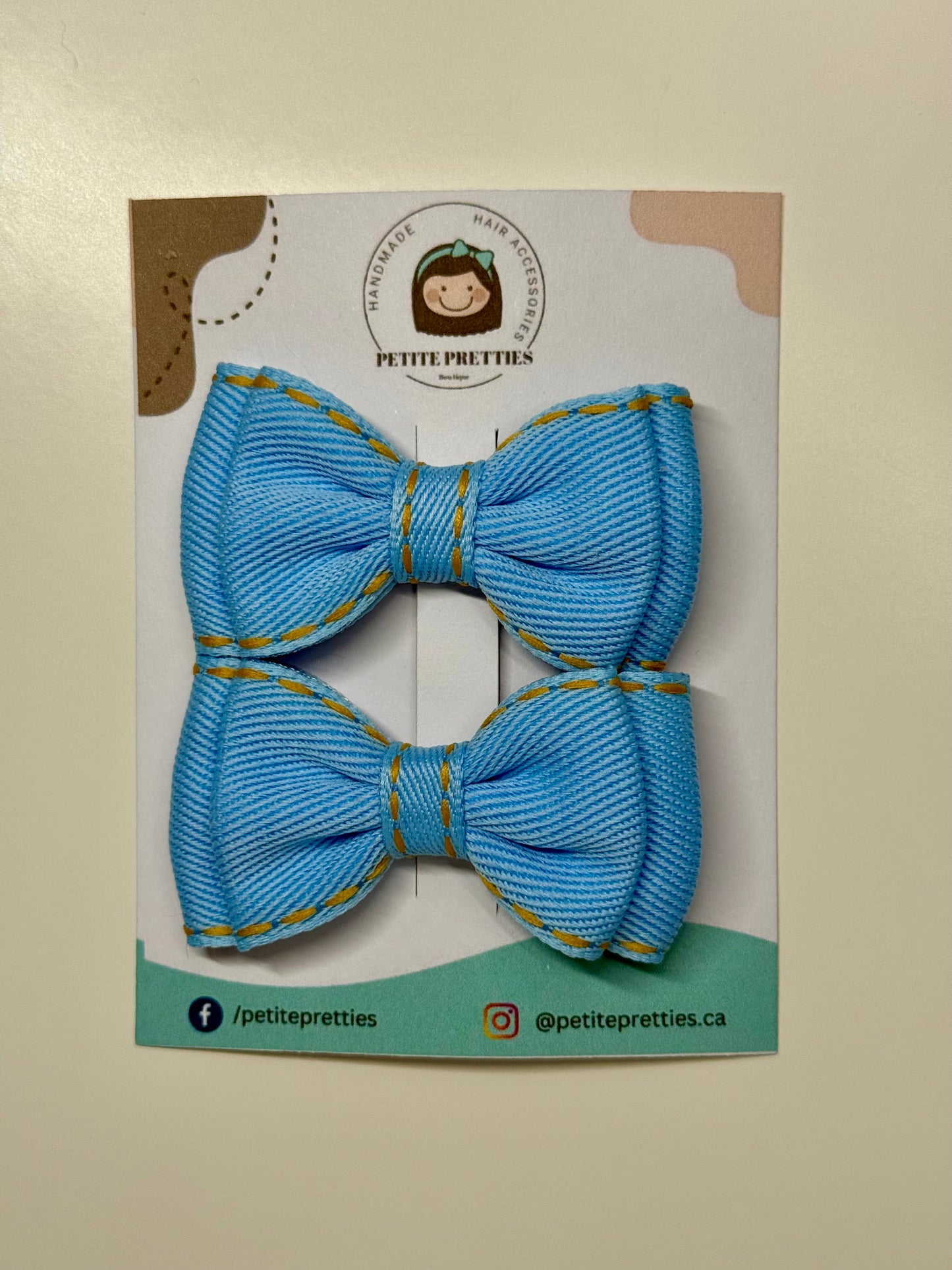 Double Tie Pigtail Bow