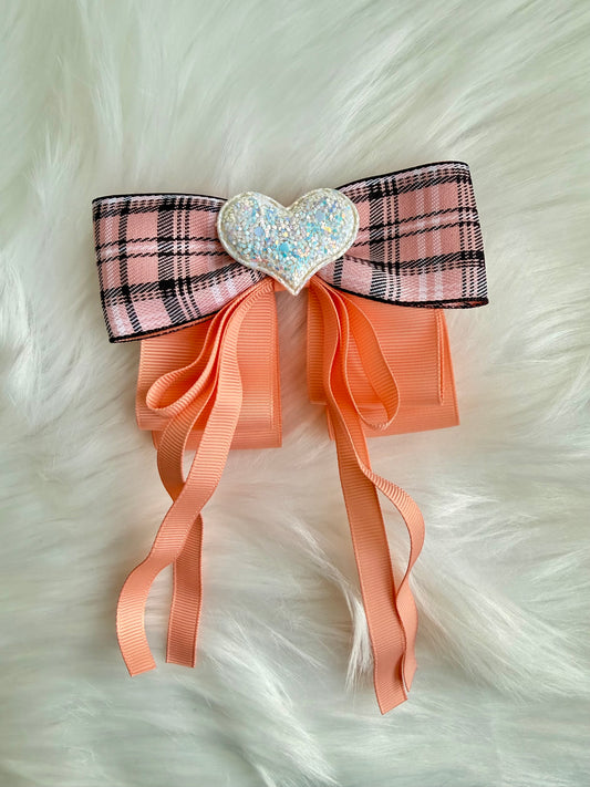 Sweet Plaid Love Bow