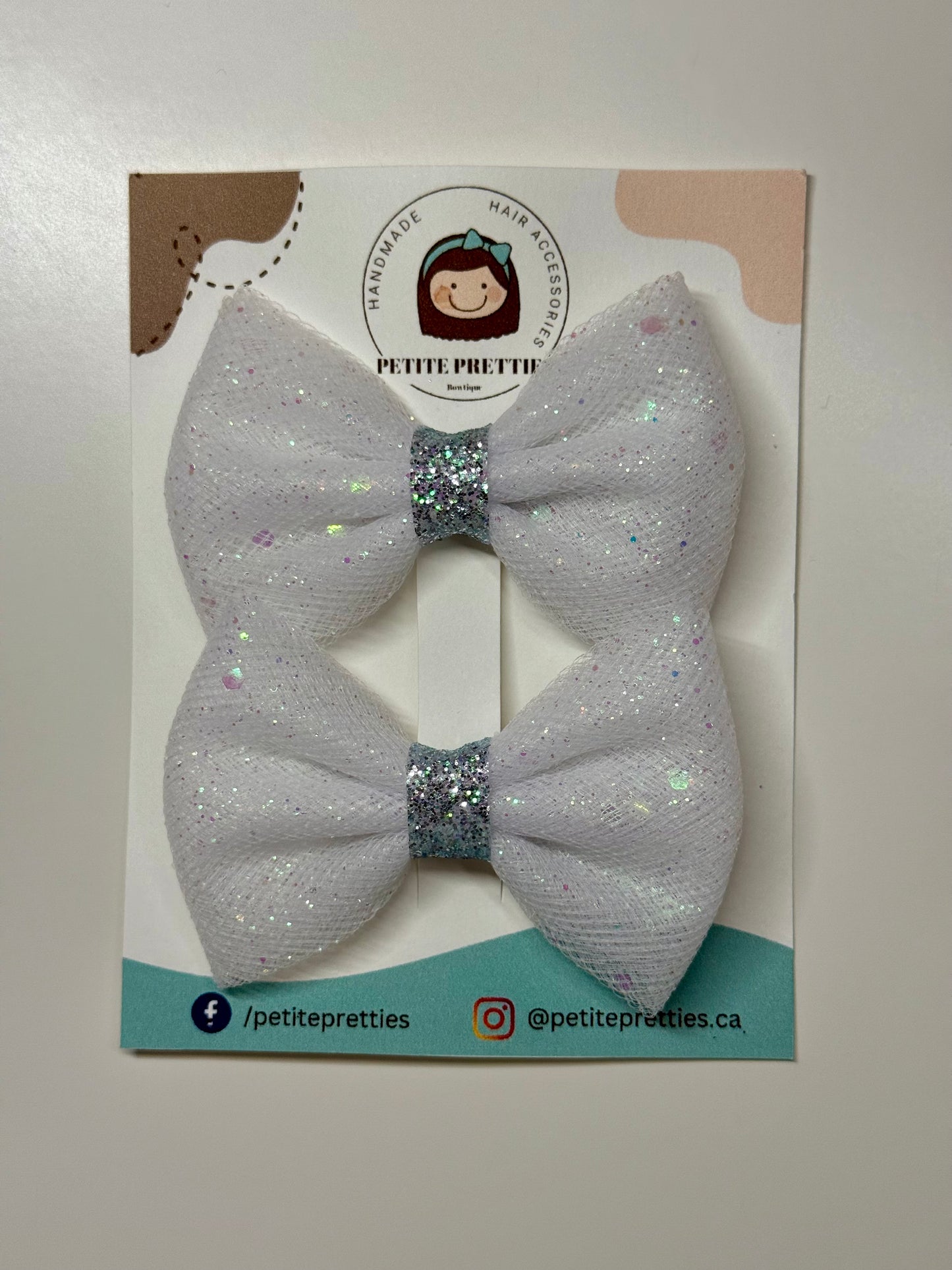 Sparkle Tulle Pigtail Bow
