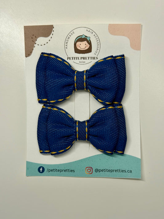 Double Tie Pigtail Bow
