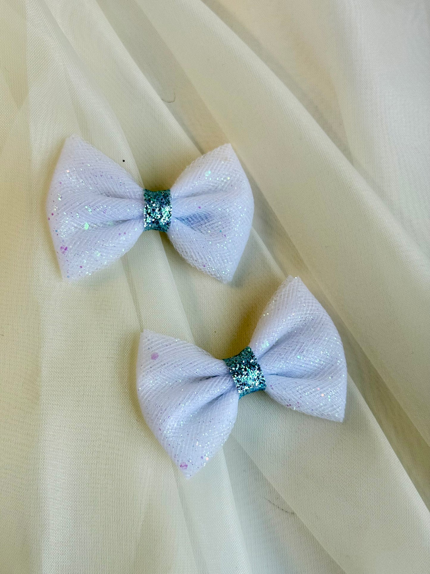 Sparkle Tulle Pigtail Bow
