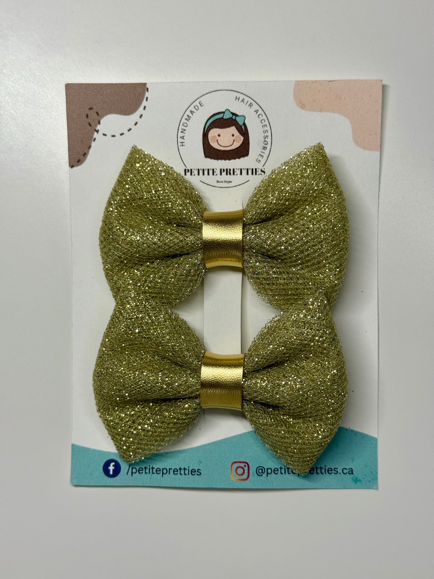 Sparkle Tulle Pigtail Bow