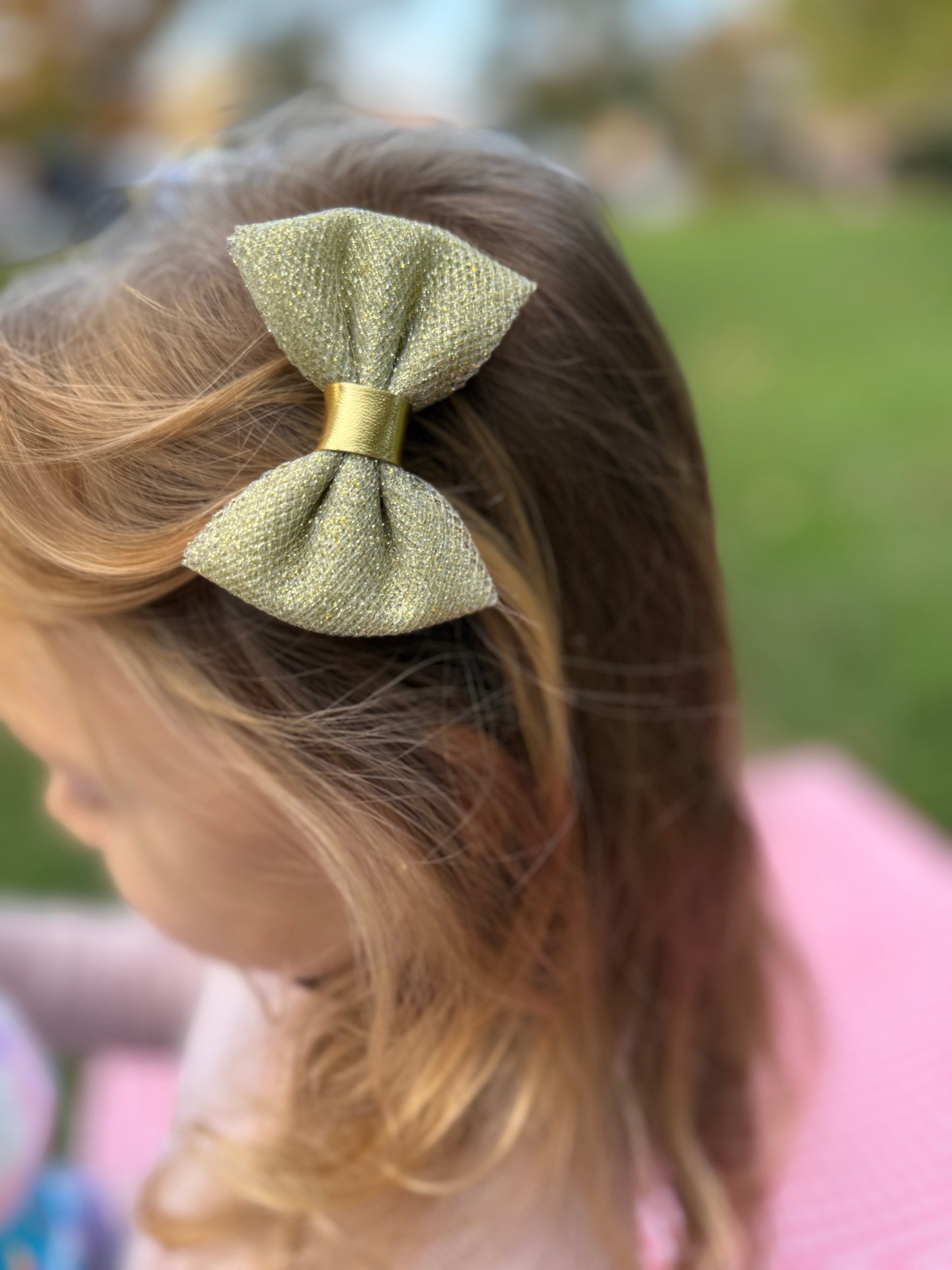 Sparkle Tulle Pigtail Bow
