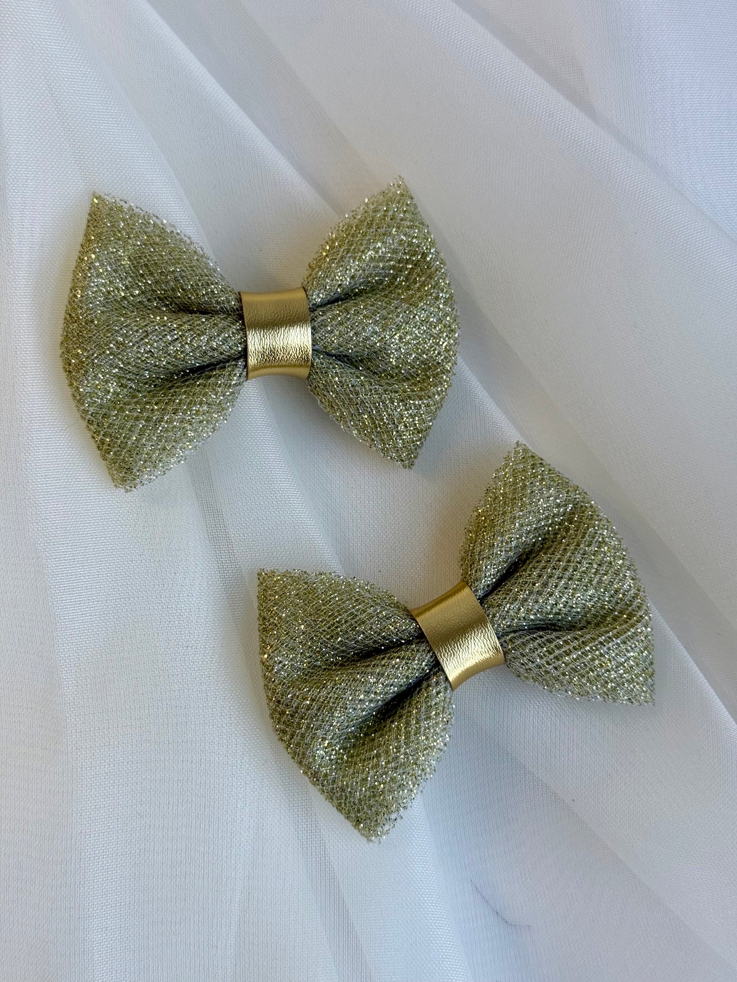 Sparkle Tulle Pigtail Bow